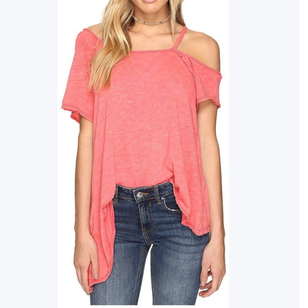 NWT FREE PEOPLE ASYMMETRICAL OFF THE SHOULDER TOP